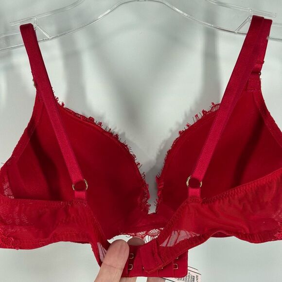 Victoria’s Secret Dream Angels Push up red lace padded bra size 32A - Picture 5 of 6